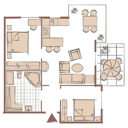 Апартаменты Strandpark-grossenbrode-haus-ostseebrise-wohnung-9-perlentaucher *